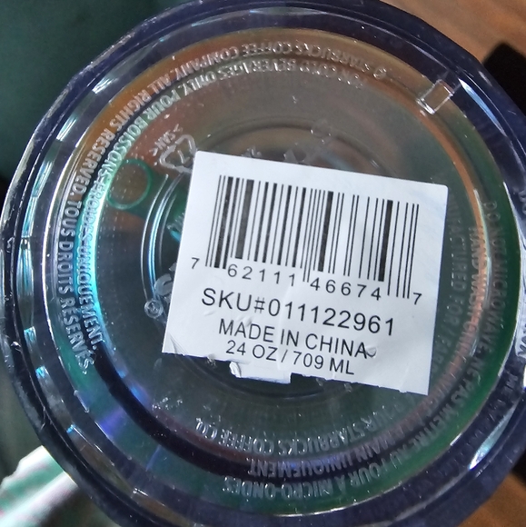 Starbucks Tumbler 24 oz. Iridescent Rainbow with Dome Lid & Matching Straw - Picture 8 of 8